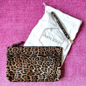 Faux Leather Leopard Print Clutch